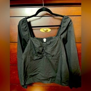 black top from J.CREW sweetheart neck